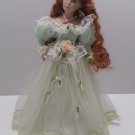 Vintage Wondertreat Porcelain Doll Long Red Hair Curled 17" Tall