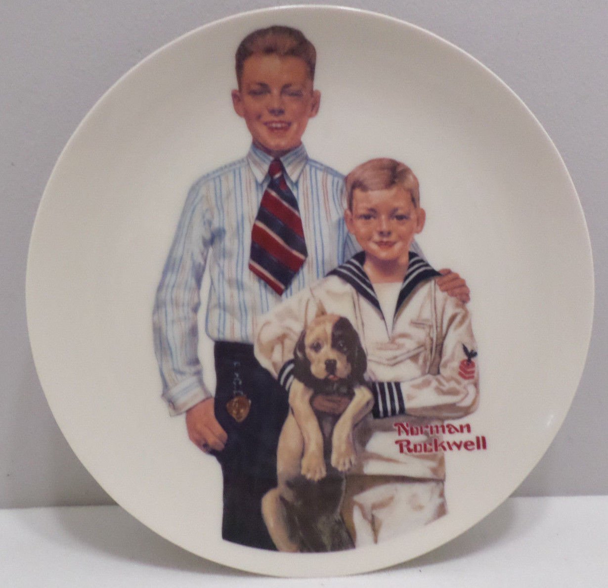 1982 Collector Plate Sunday's Best by Norman Rockwell #6161 Made in Japan