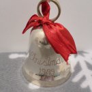 1989 Christmas Bell Silver Plated International Silver Company made in India New in Box