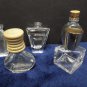 Vintage Perfume Bottles Clear Glass Empty 13 Bottles