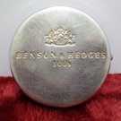Travel Ashtray Benson and Hedges Silver Tone Metal