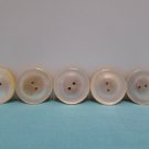 Sewing Buttons Mother of Pearl Two Hole Sew Through Lot of 5