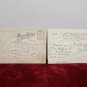 Two Antique Christmas Postcards Santa Claus on a Bell Posted Divided Embossed