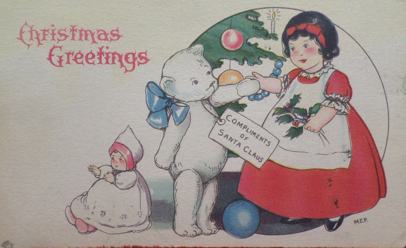 Каталонская открытка Christmas old Postcard