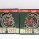 Christmas Tree Ornaments Coca Cola NIB Set of Two