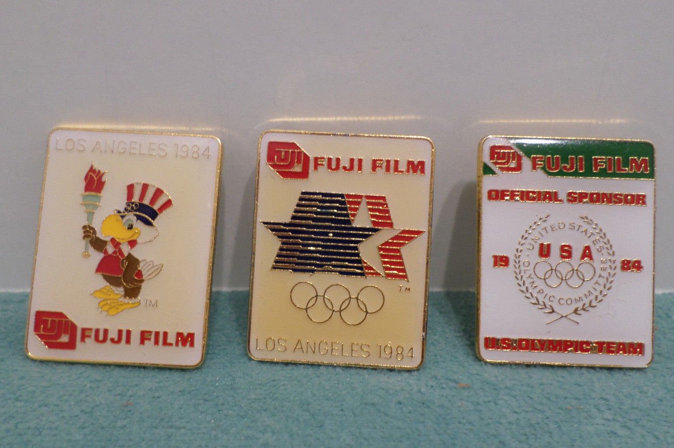 Vintage Collector Pins 1984 Los Angeles Olympics  Fuji Film