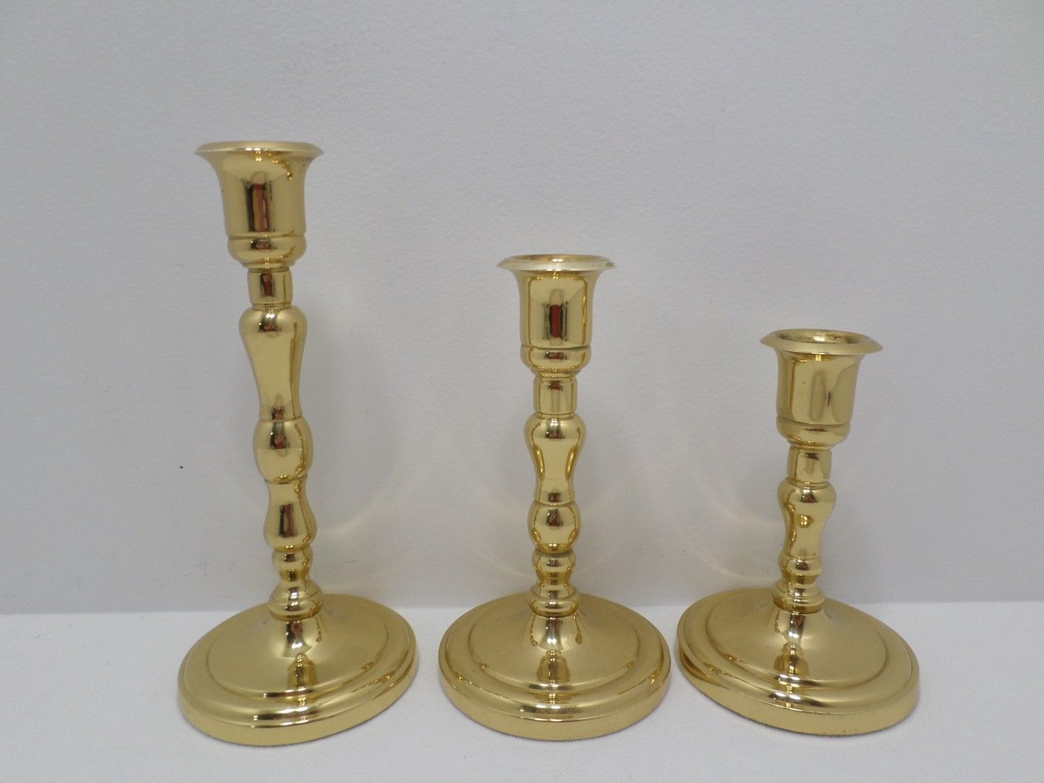 Vintage Candlestick Holders Brass made in India