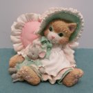 Calico Kittens Figurine A Warm Hug With My Friends 1993 Priscilla Hellman
