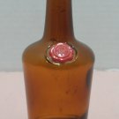 Antique Bottle Miniature Brown Glass Anchor Hocking Symbol on the Bottom