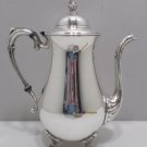 Vintage Sheridan Coffee Pot Silver Plated Footed