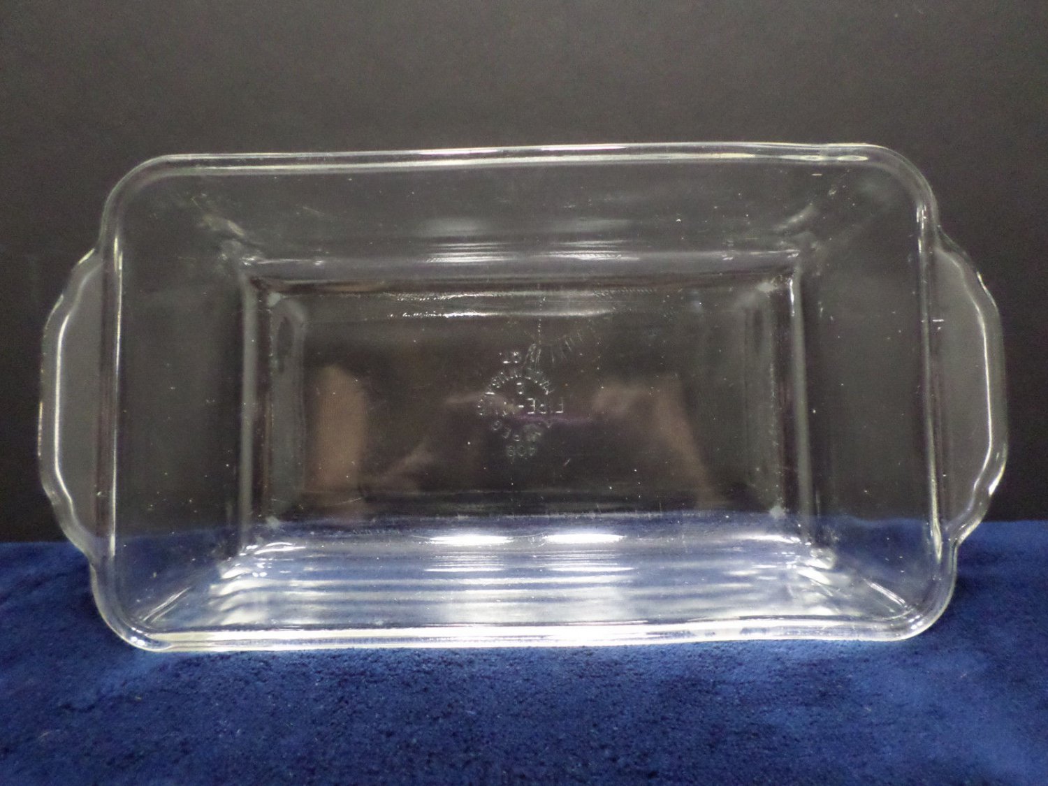 Baking Dish Fire King One Quart Size Clear Glass Anchor Hocking