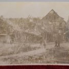 Real Photo Postcard Small Village Destroyed Duriing WWII