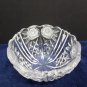 Crystal Candy Dish with Lid Has a Frosted Flower Design