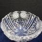 Crystal Candy Dish with Lid Has a Frosted Flower Design