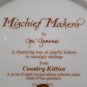 Collector Plate Mischief Makers Country Kitties Series Hamilton