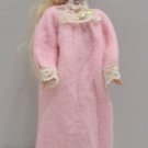Barbie Doll Pink Soft Fuzzy Night Gown