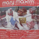Mary Maxim Christmas Village Musical General Store Needlepoint Kit