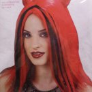 Halloween Costume Red and Black Devil Wig  Adult One Size Fits Most