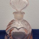 Pink Glass Perfume Bottle Heart Design