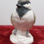 Porcelain Figurine Brown Capped Chickadee Bird by Goebel West Germany