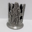 Christmas Candle Holder made of Pewter