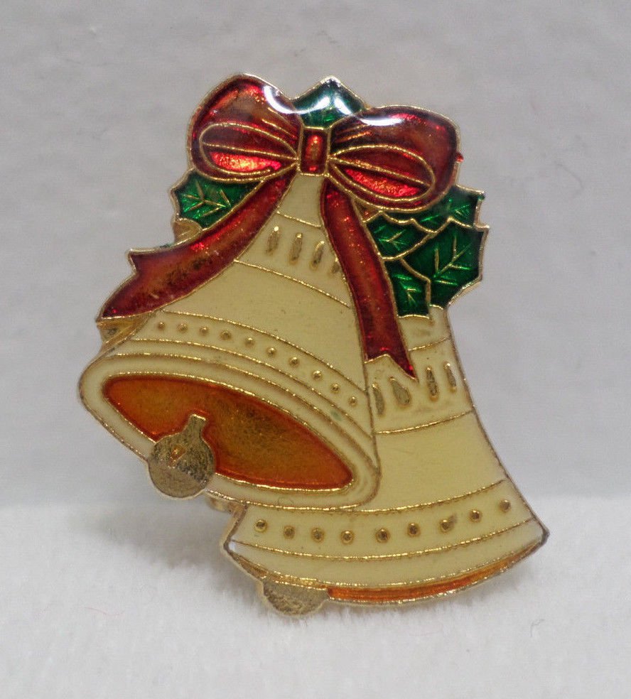Christmas Lapel Pin Christmas Bells