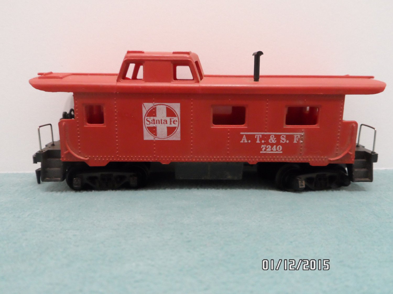 Vintage HO Scale Train Caboose Sante Fe Red by Tyco