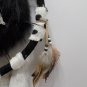 Dream Catcher 3-D Wolf and Eagle with Beads and Feathers 16" Diameter