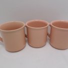 Coffee Mugs Pink Stoneware made in Japan Lot of 3