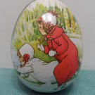 Easter Egg Tin Litho Candy Container Design by Ian Logan Switzerland
