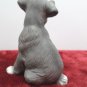 Lefton Dog Figurine Gray Bisque