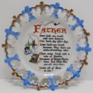 Collector Plate Father's Day Fisherman Fine China made in Japan