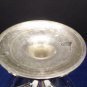 Candlestick Holder Silver Tone Metal with Glass Bowl by Telefora