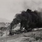 Vintage Photograph Train on Fire Original Vintage Real Black and White