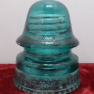 Antique Turquoise Glass Insulator Patent MAY 2, 1893 Petticoat by H.G. Company