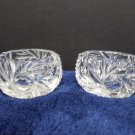 Vintage Open Salts Crystal 2 pcs