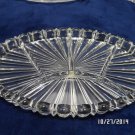 Vintage Vanity Tray Heavy Crystal has Five Sections