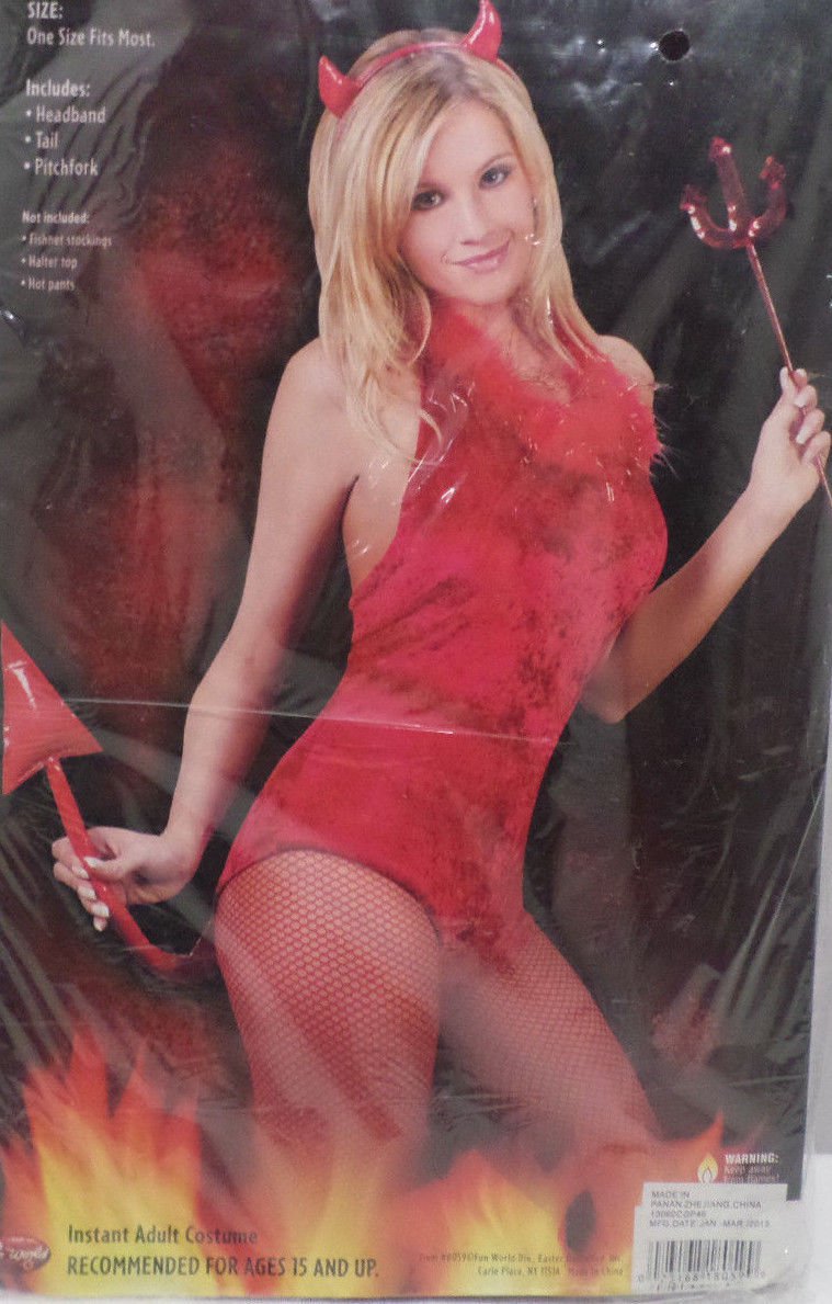 Halloween Costume Devil Adult Women's One Size Fits Most by Fun World