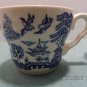 Blue Willow Tea Cups Made in England Blue and White Set of 2