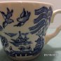 Blue Willow Tea Cups Made in England Blue and White Set of 2