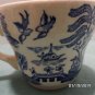 Blue Willow Tea Cups Made in England Blue and White Set of 2