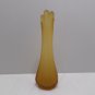 Vintage Fenton Vase Stretch Swung Gold Colored Glass