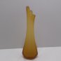 Vintage Fenton Vase Stretch Swung Gold Colored Glass