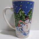 Christmas Collector Coffee Mug Cup  Santa Claus and Snowman