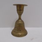 Brass Candle Stick Holder and Bell 2 in 1 Made in India