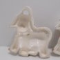 Wall Hangings Three Ceramic Dog with White Blue and Black Spots