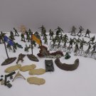 Green Plastic Army Men Action figures Toy Soldiers and other items 79 pcs