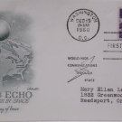 1960 First Day Cover Satellite Echo Progress in Space
