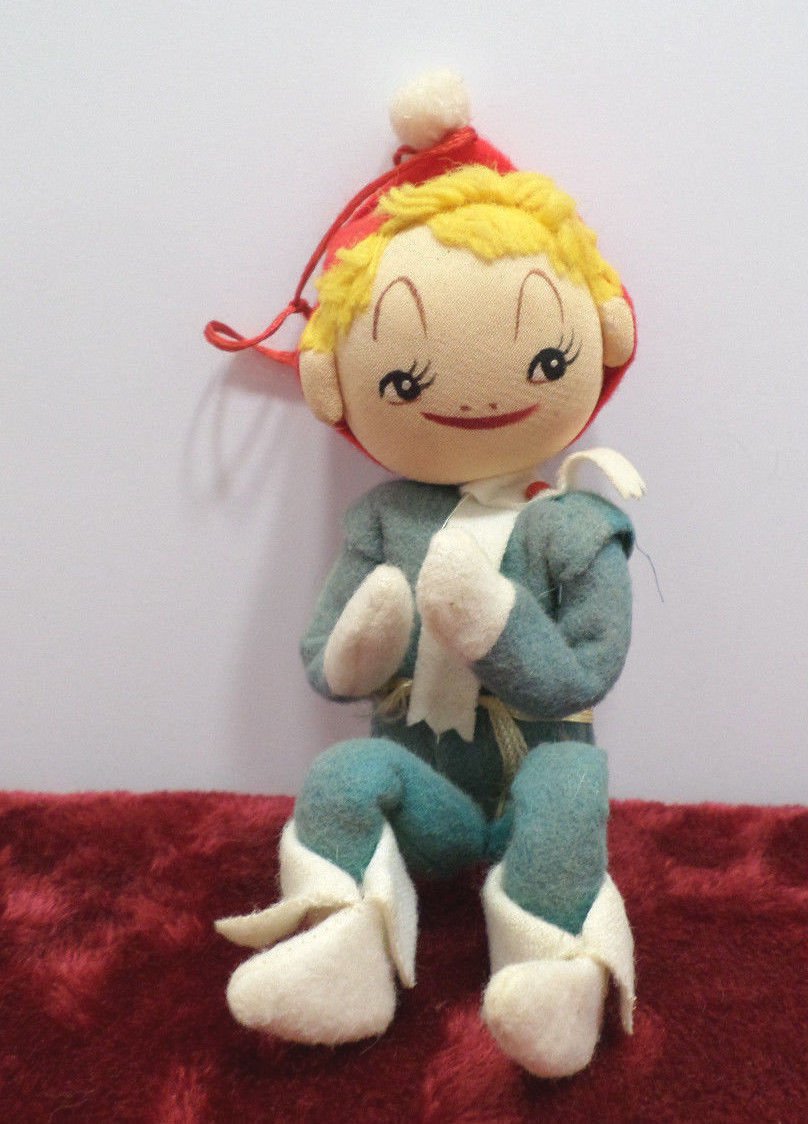 Christmas Pixie Elf Tree Ornament made in Japan