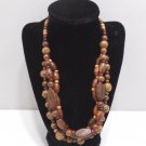 Necklace Wooden Beads Lobster Claw Closure 20" with 2 1/4" extension